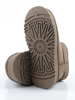 04-PF8520-6 KHAKI Угги женские (натуральная замша, 100% шерсть)