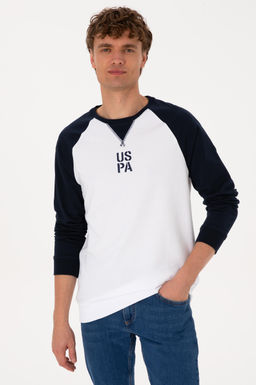 Erkek Bisiklet Yaka Regular Fit Lacivert Sweatshirt - U.s. polo assn фото 3