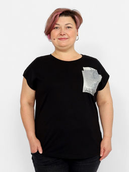 CRB wear/CSLW 60273-22 Футболка женская,черный/Ex.Cherubino  фото 3