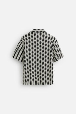 CONTRAST JACQUARD SHIRT - Zara фото 7