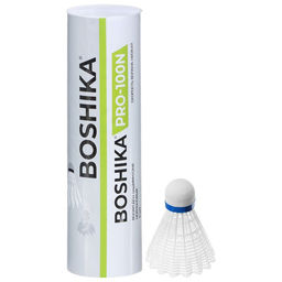 Набор воланов для бадминтона BOSHIKA PRO-100N, 6 шт., цвет белый  фото 5
