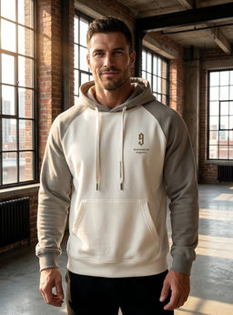 KM1909 Толстовка с капюшоном (хлопок) СТАЛЬ