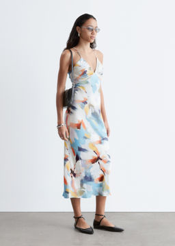 Vestido midi lencero de sat?n - H&m фото 6