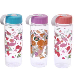 Цена за 2 шт. Бутылка питьевая пластиковая 600мл "Фруктовый взрыв", микс цветов