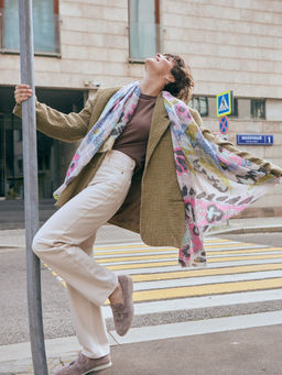 Палантин жен. хл+тенс 93х188 LBL20-851-06