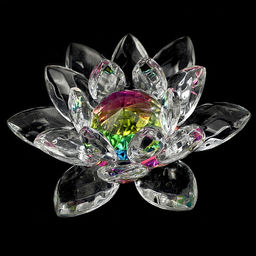 Лотос декоративное стекло - Сандаловый дом фото 2