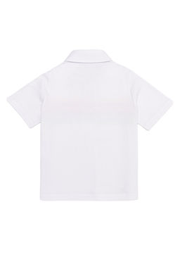 K_z _ocuk Beyaz Polo Yaka Ti__rt