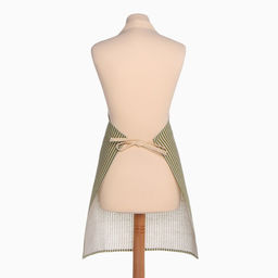 Фартук Доляна с карманом, цв.зеленый, 70*654см, 100% хл, рогожка  фото 7