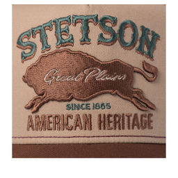 Бейсболка STETSON арт. 7751152 TRUCKER CAP GREAT PLAINS (светло-коричневый / коричневый)  фото 4
