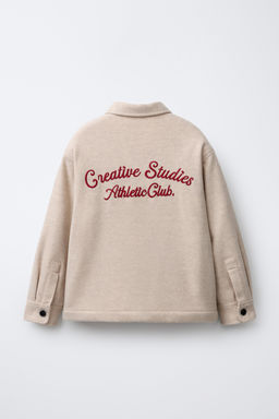 FLANNEL FAUX SHEARLING OVERSHIRT - Zara фото 2