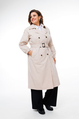 Плащ ANELLI 1419 кофе со льдом  фото 5