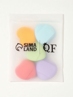 Спонжи для макияжа «Сердечки», 5 шт., МИКС