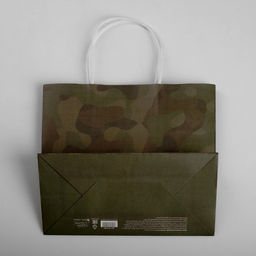 Цена за 2 шт. Пакет подарочный крафт, упаковка, С 23 февраля, 25?22?12 см