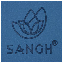 Коврик для йоги Sangh, 183х61х0,6 см, цвет синий  фото 8