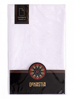 Скатерть жаккардовая 140x200 белый полиэстер