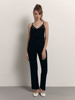 CONTE Топ с кружевом для дома INSOMNIA LHW 1436 black black