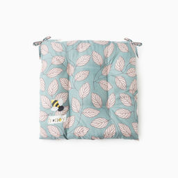 Подушка на стул «Этель. Листья», 40×40 см, зелёная