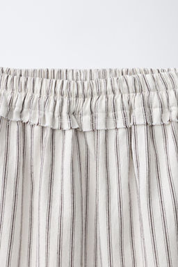 FALDA MIDI PANELES RAYAS / Crudo / Marr?n - Zara фото 3