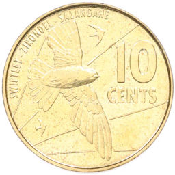 Монета 10 центов 2016 года Сейшелы