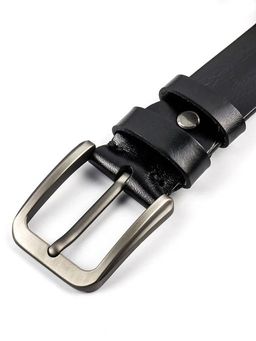 Мужской кожаный ремень Dierhoff ДРК 3055/3-40 Черный