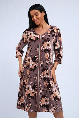 Халат велюровый на молнии (941-6) - Плиона фото 182