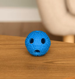 ВВА Жевательная игрушка для собак мяч полый с отверстиями для лакомства, синий L022 L022 L022