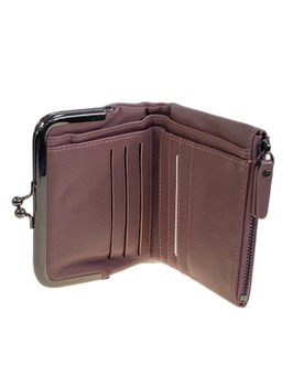 Женское портмоне из натуральной кожи, цвет пудра - Greta фото 2