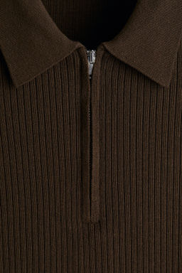 Polo con media cremallera Slim Fit - H&m фото 9