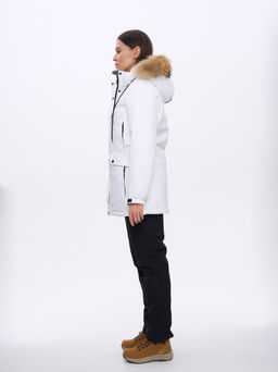 T3442-6 Куртка зимняя парка с капюшоном удлиненная - Strobbs фото 4