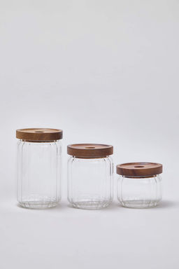 3lu Akasya Kapakl? Cam Kavanoz - Erzak/Bakliyat Saklama Kab? Seti TPHAW26SKB00003 - Trendyolmilla фото 3