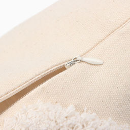 Наволочка декоративная Этель Бохо, 45х45 см, цвет молочный, 100% хлопок  фото 4