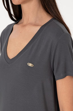 Kad_n Antrasit Basic Ti__rt Sepette S_rpriz _ndirim - U.s. polo assn фото 7