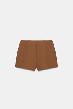 FALDA PANTAL?N LAZADA ABALORIOS / Marr?n - Zara фото 5