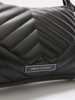 Женская сумка на плечо ARMANI EXCHANGE VICTORIA Артикул 4212366, черный фото 3