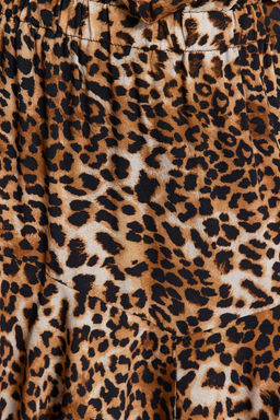 TRENDYOLMILLA Leopar Desenli Mini Dokuma F?rf?rl? Plaj Etegi TBESS23ET00027 фото 5