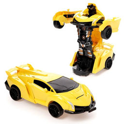 Робот-трансформер инерционный Автобот, трансформируется при столкновении, цвет МИКС, в пакете - Simaland фото 2