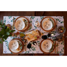 Скатерть «Доляна. Эвкалипт», 110×144 см, 100% хлопок, 164 г/м²