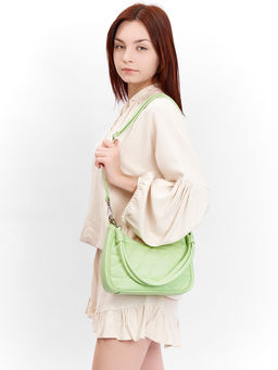 LACCOMA сумка Амира-Ф826-мятный эко кожа хлопок  фото 9