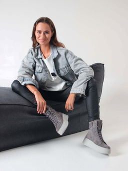 Ботинки 215.ALTAgr. Серый замок/Шерсть