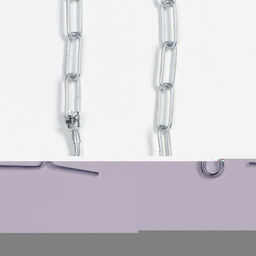 Цепь для привязи собак, сварные звенья, 1,8 м, калибр 40 мм, толщина проволки 3,6 мм - Пижон фото 3