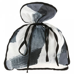 Эко-мешочек 25х30см Лента, на завязках, хлопок 100%, упаковка классическая ПП с подвесом 14,5х20см, Домашняя мода (Россия)