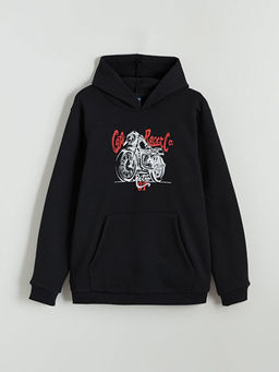 Kap??onlu Erkek ?ocuk Kal?n Sweatshirt