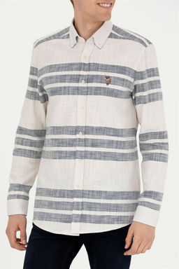 Мужская рубашка с длинным рукавом Stone - U.s. polo assn фото 6