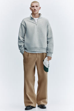 Sudadera con media cremallera Loose Fit - H&m фото 7