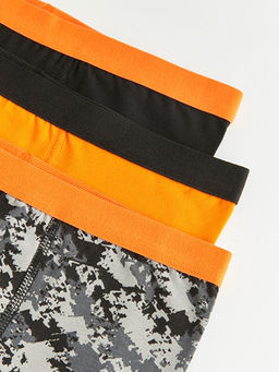 Bask?l? Pamuklu Erkek ?ocuk Boxer 3l? - Waikiki фото 3