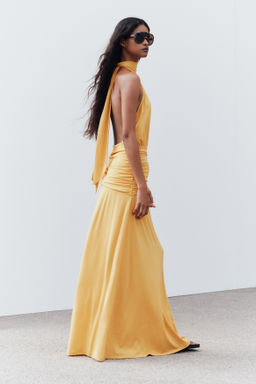 Vestido halter drapeado - H&m фото 6