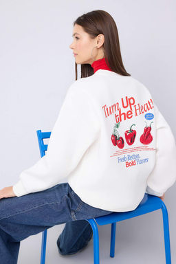 Teen Ekru Orme Sweatshirt TWOAW26SW00188 - Trendyolmilla фото 6