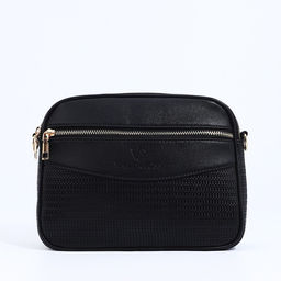 Сумка кросс-боди на молнии, цвет чёрный