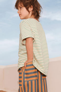 LIMITED EDITION STRIPED POCKET T-SHIRT - Zara фото 5