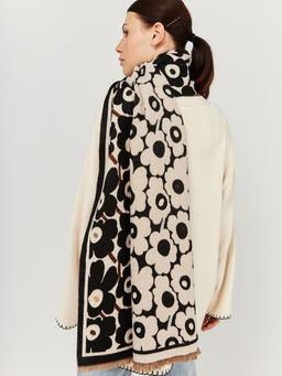 в составе ШЕРСТЬ и КАШЕМИР Большой, мягкий, теплый двусторонний палантин - Tantino фото 3